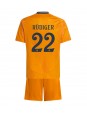 Real Madrid Antonio Rudiger #22 Auswärts Trikotsatz für Kinder 2024-25 Kurzarm (+ Kurze Hosen)